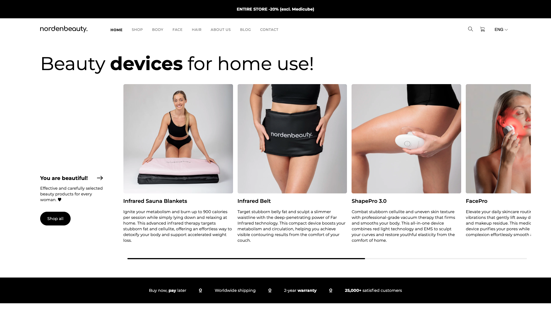 Nordenbeauty - Nordic beauty devices e-commerce